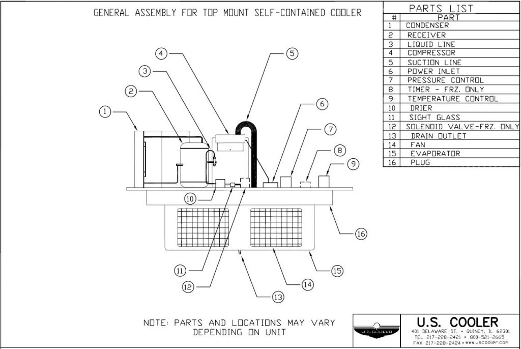 Technical Walk-in Drawings | U.S. Cooler Walk-ins