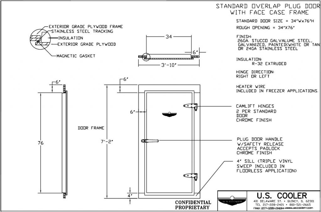 Technical Walk-in Drawings | U.S. Cooler Walk-ins